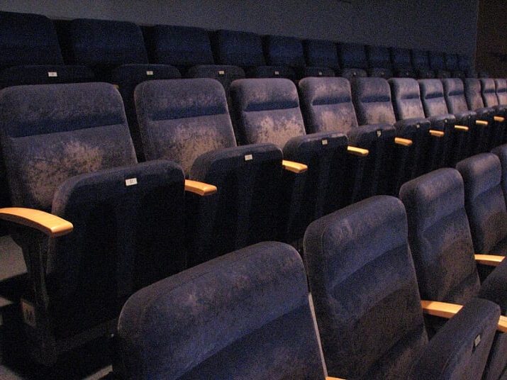 628 high-back folding auditorium seat for retractable bleacher