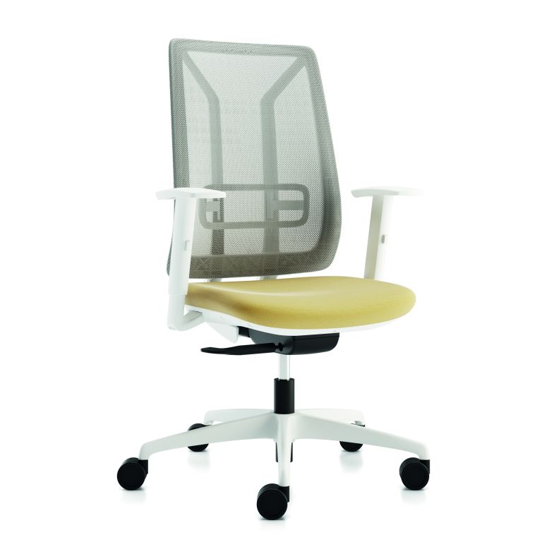 Brand 305 white swivel chair