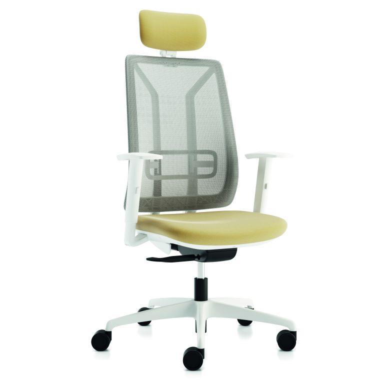 Brand 385 white swivel chair